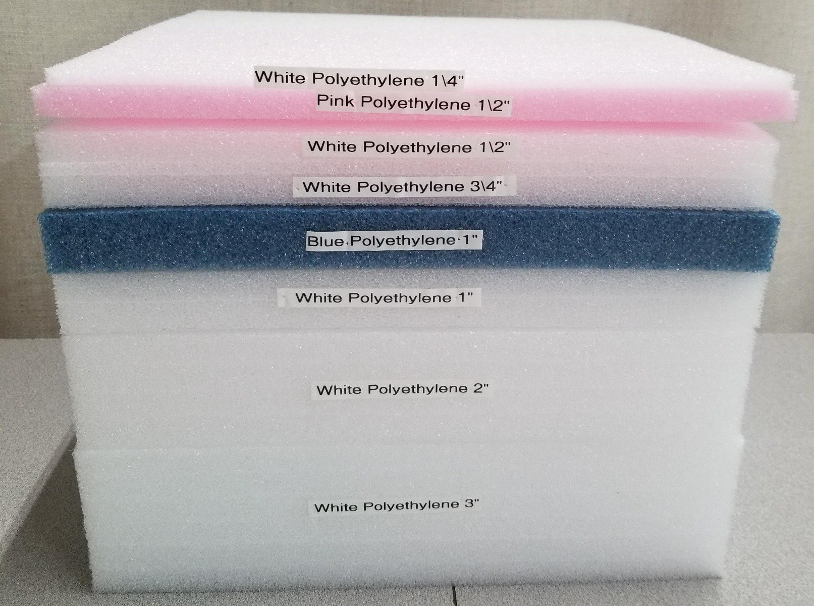 48 x 108 x 2 - 1.7 lb. Density, Polyethylene Foam Plank