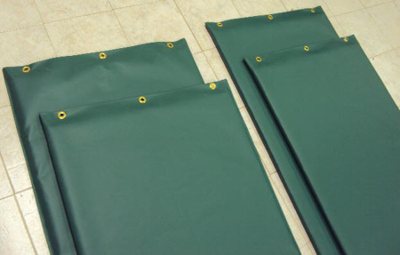 Picture of Wall Pads with grommets along the 72" lengths (both sides)
