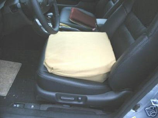 3 Extra Firm Wedge Seat Cushion & Back Support Pad for Car