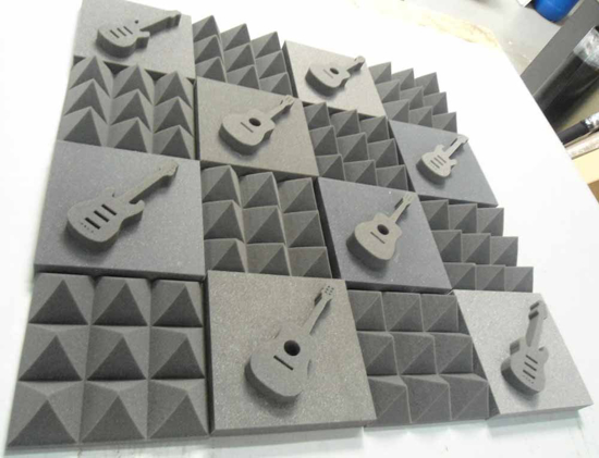 Picture of Acoustic Wedge and Pyramid Tiles with Tiles
