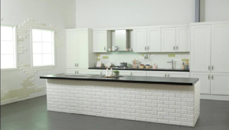 Picture of Stone Brick Panels- Wall Sticker 30.5" x 28" Foam Wall Décor Wallpaper