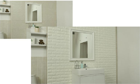 Picture of Stone Brick Panels- Wall Sticker 30.5" x 28" Foam Wall Décor Wallpaper