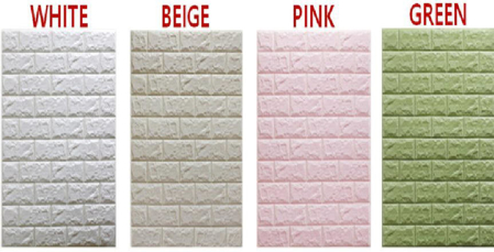 Picture of Stone Brick Panels- Wall Sticker 30.5" x 28" Foam Wall Décor Wallpaper