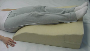 Hermell Soft White Leg Wedge Pillow - Memory Foam Wedges for Leg Elevation  - Adjustable Wedges Help Back Pain