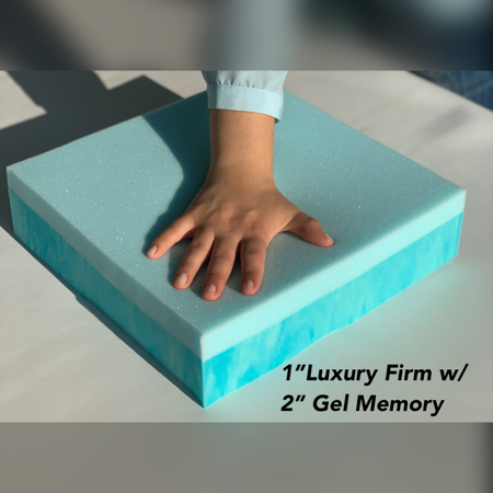 1" Luxury Firm with 2" Gel Memory Foam