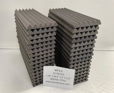 Picture of Acoustic Foam Small Wedge OR Pyramid Tiles