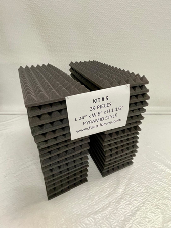 Picture of Acoustic Foam Small Wedge OR Pyramid Tiles