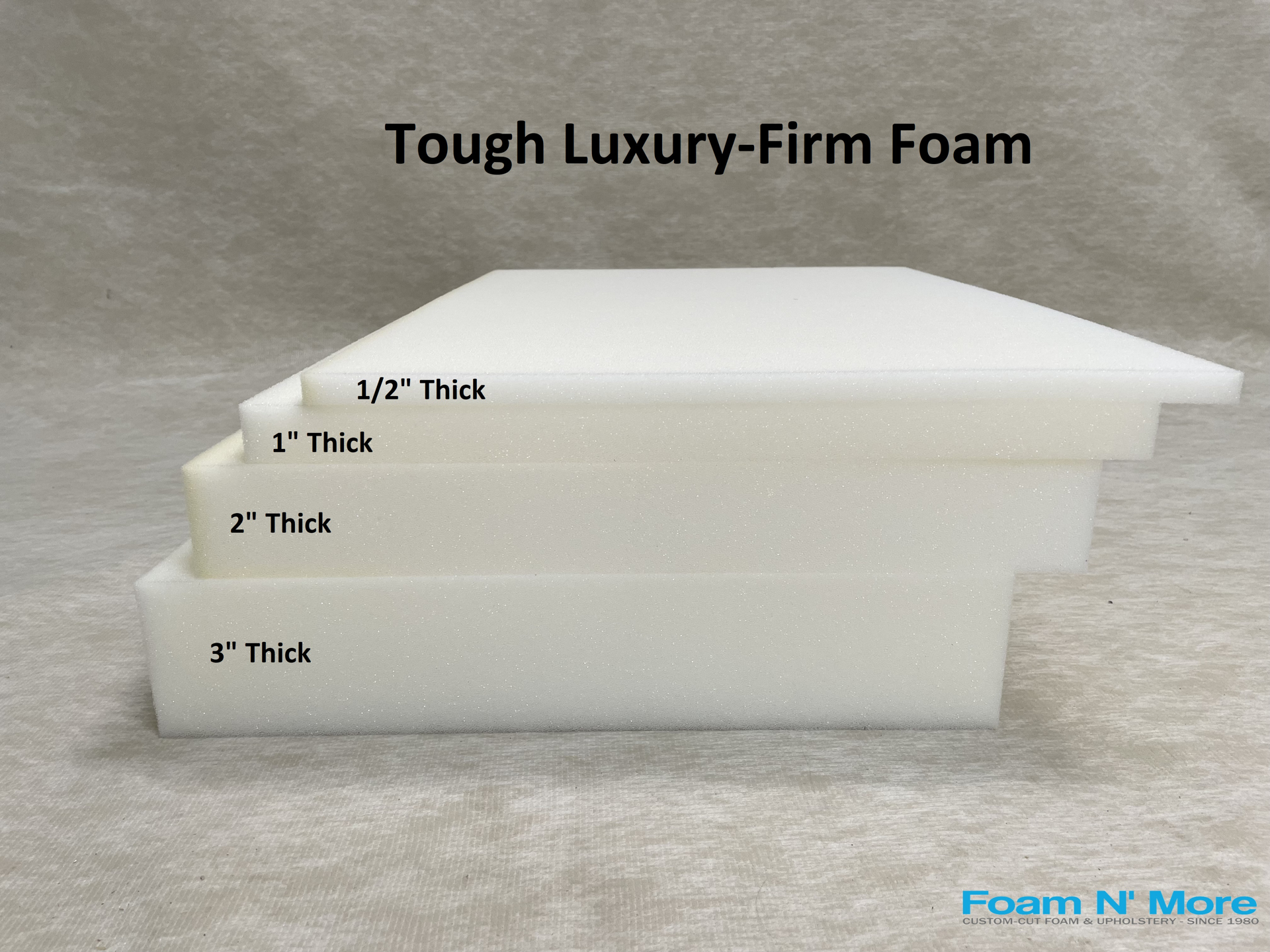 4 thick - High Density Upholstery Foam - Custom Sizes and Shapes