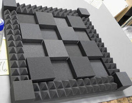 Picture of Acoustic Small Tiles with Pyramid Columns Kit