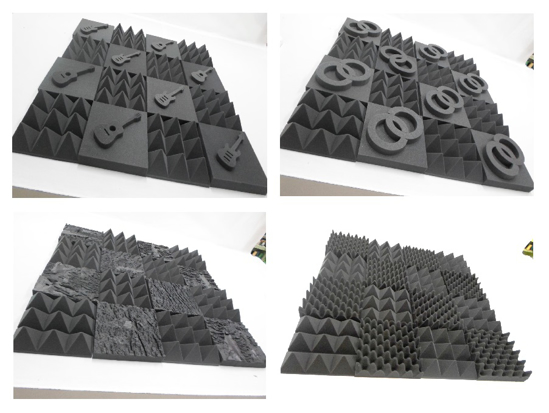 Picture of Acoustic Wedge and Pyramid Tiles with Tiles