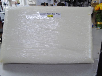 memory foam packaged