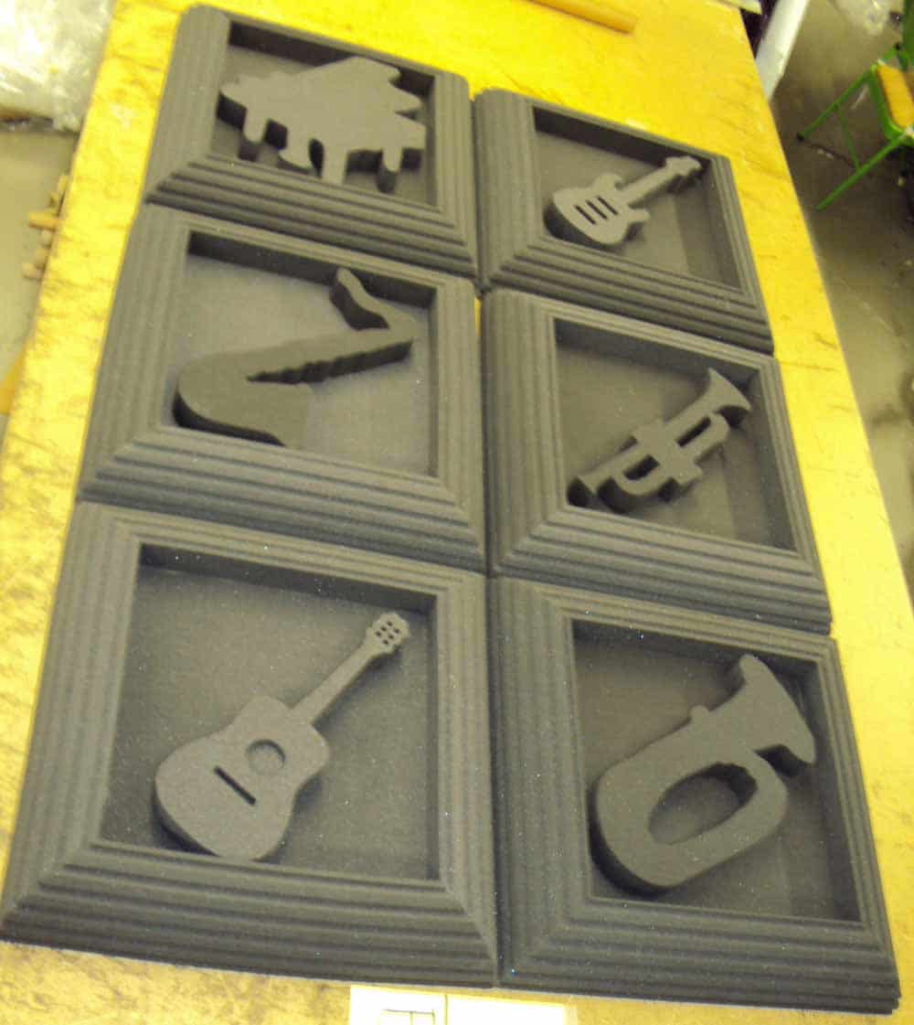 images Acoustic Music Tiles with Foam Columns