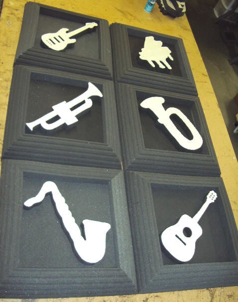 images Acoustic Music Tiles with Foam Columns