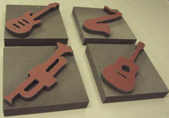 images Acoustic Music Tiles with Foam Columns