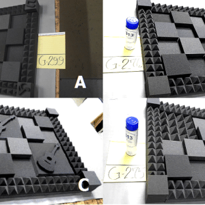 Acoustic Small Tiles with Pyramid Columns Kit