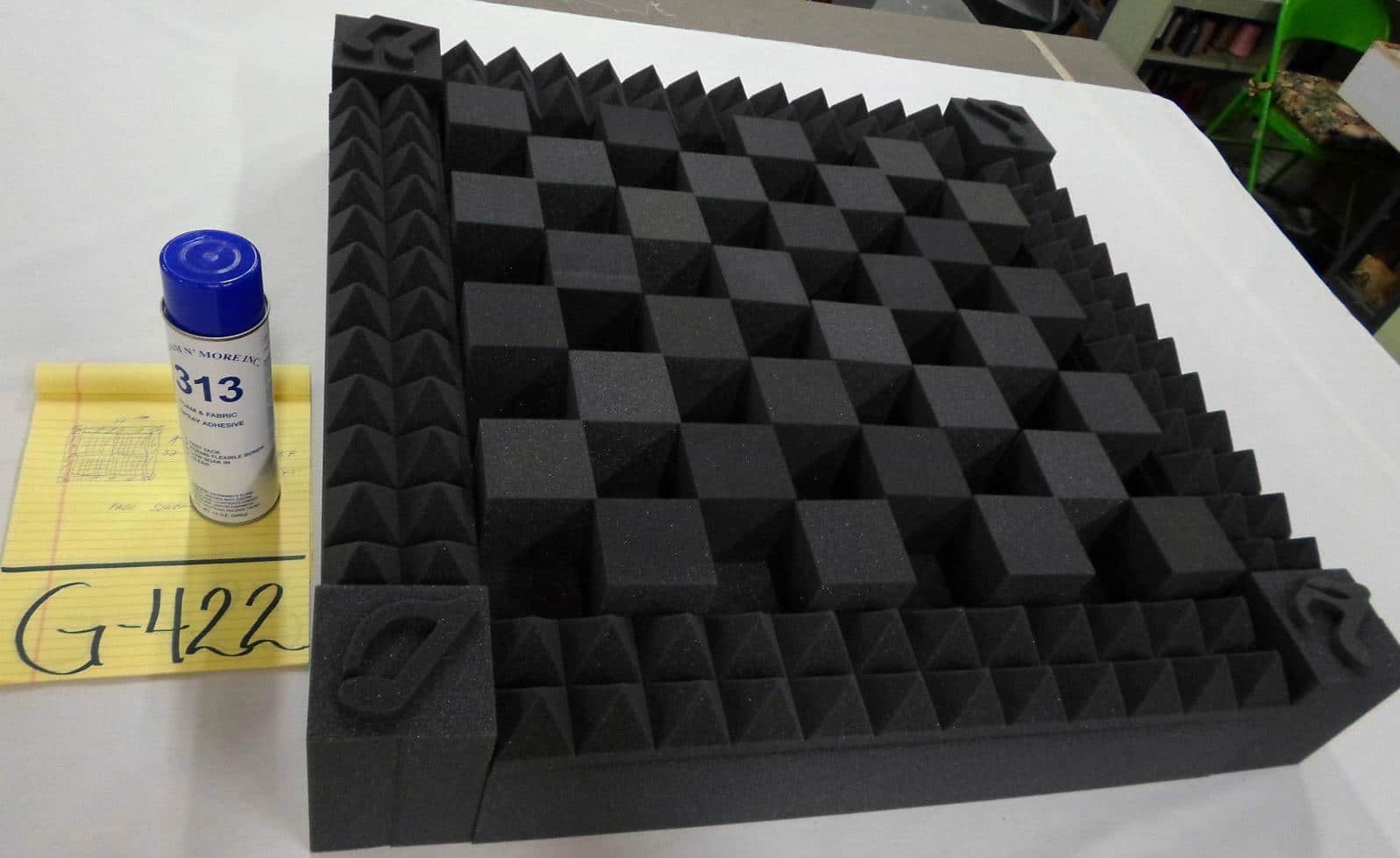 images Acoustic Small Tiles with Pyramid Columns Kit